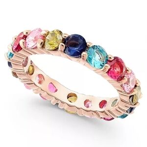 Charter Club Rose Gold Plated multicolored CZ Ring NWT ✨️